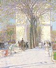 Childe Hassam Wall Art - Washington Arch in Spring
